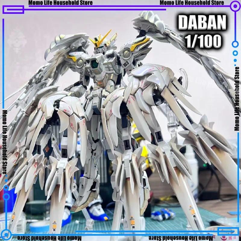 ในสต็อก DABAN 8827 MG 1/100 Wing Snow White Xxxg-00ysw ชุดประกอบอะนิเมะ Action Figure หุ่นยนต์พลาสติ