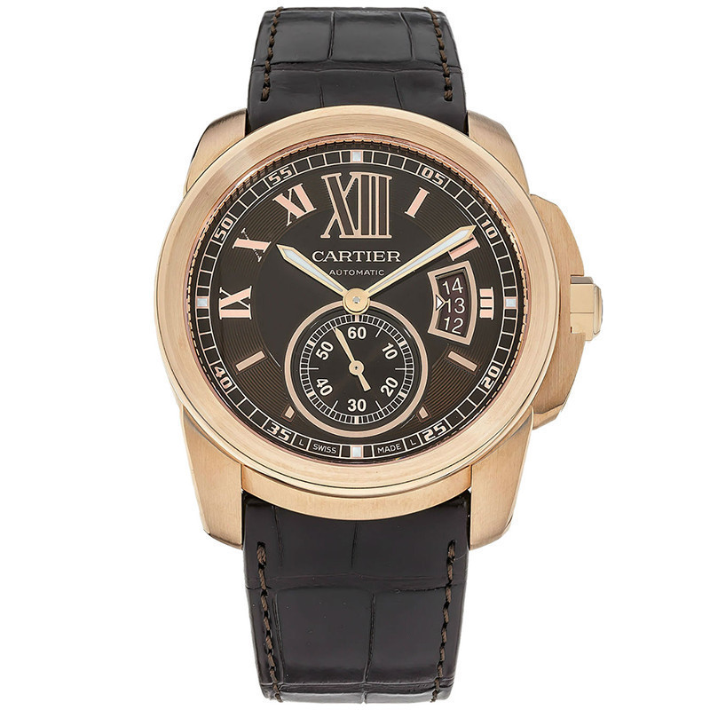 Cartierr Watch Cartierr Watch Series 18K Rose Gold Automatic Mechanical Watch นาฬิกาผู้ชาย W7100007