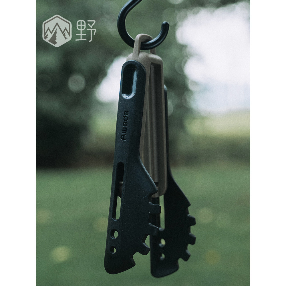 AWADA แหนบบาร์บีคิวกลางแจ้งแหนบบาร์บีคิว Camping Picnic ในครัวเรือนแหนบบาร์บีคิวก๋วยเตี๋ยวแหนบสลัดอา