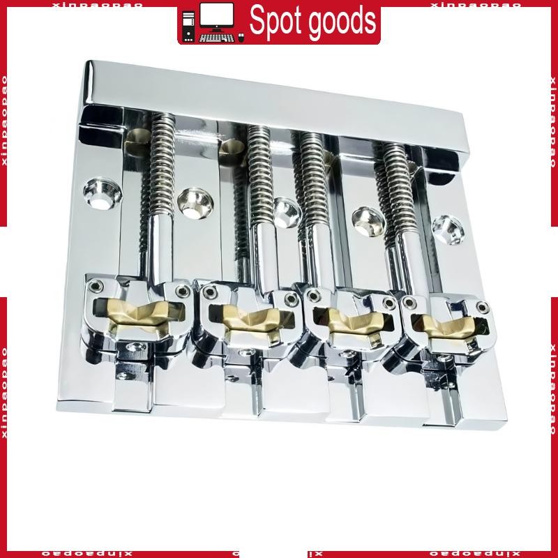 XI 4 String Bass Bridge ปรับแต่ง String Spacing 17 5 มม. ถึง 20 มม. อานทองเหลือง