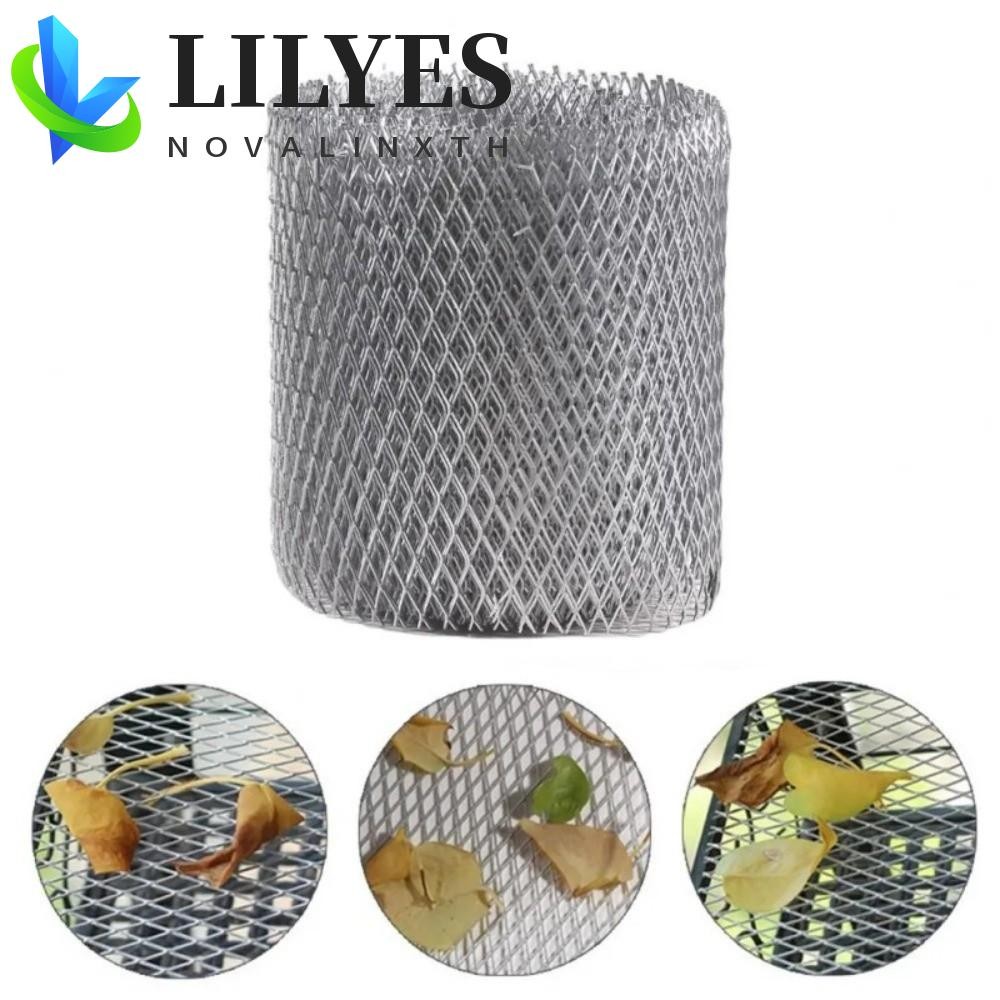 LILYES Gutter Guard Filter, ป้องกัน Blockages รักษา Smooth Drain Leaf Mesh Guards, ทนทาน Grid Drain 