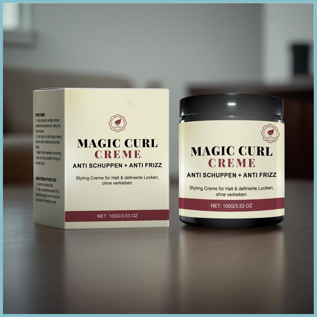 Curl Moisturizing Control Cream Dinning Hair Cream Curl Body และ Shape Enhancer สําหรับผู้ชายผู้หญิง