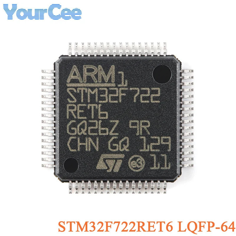 2 ชิ้น/1 ชิ้น STM32F722RET6 STM32F722 STM32F722RET LQFP-64 แขน Cortex-M7 32-Bit Micro-Controller-MCU