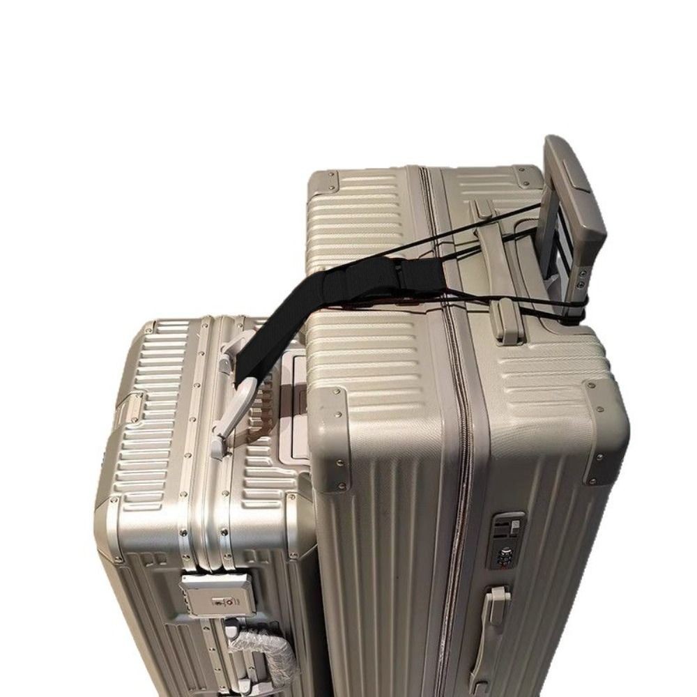 BESTOUR 1/2 ชิ้นสายรัดยางยืดกระเป๋าเดินทาง สายรัดเชื่อมต่อกระเป๋าเดินทางแบบปรับได้อเนกประสงค์ ปรับไซส์ได้ ใช้ใหม่ได้ - รูปที่ 4