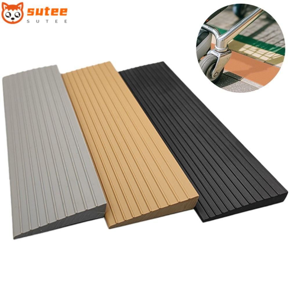 SUTEE แถบเปลี่ยนพื้น, ทางลาดเกณฑ์นุ่ม 60 ซม., กันน้ําสากล Cuttable Walker Friendly Home Steps ไม้/พื้นกระเบื้อง