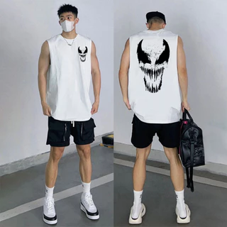 Sea.Tee เสื้อกีฬา เสื้อแขนกุด plus size ผ้าCotton 100% สบายและนุ่ม 'Venom' 3XL