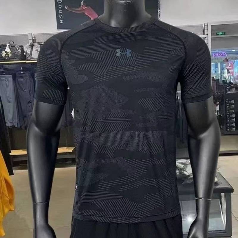 Sports Quick-Dry Casual Top Summer New Breathable Ice Silk Fitness T-shirt Running Short Sleeve BK8D