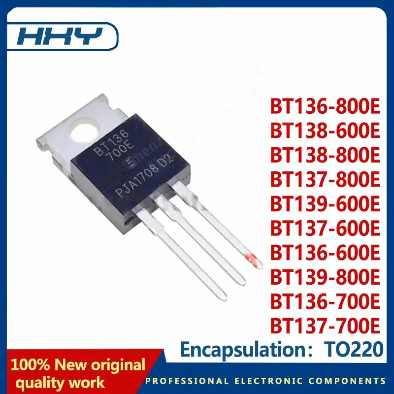 5PCS BT136-600E BT137-600E BT138-600E BT139-600E BT136-800E BT137-800E BT136-700E BT137-700E BT136 B