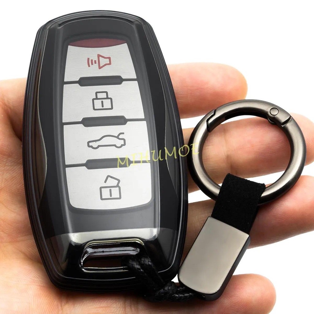 สีดําโปร่งใสรถ Remote Key พวงกุญแจสําหรับ Haval Jolion Dargo H2s H4 H6 H7 H9 F5 F7 / F7X Auto Shell 
