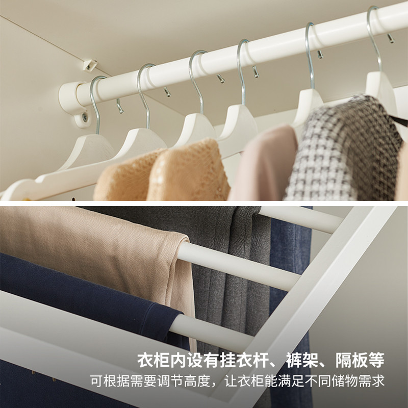 IKEA IKEA PAX Parks ตู้เสื้อผ้าสไตล์นอร์ดิกแบบดั้งเดิมที่เก็บของขนาดใหญ่ ตู้เสื้อผ้าประตูสามเปิด ทัน