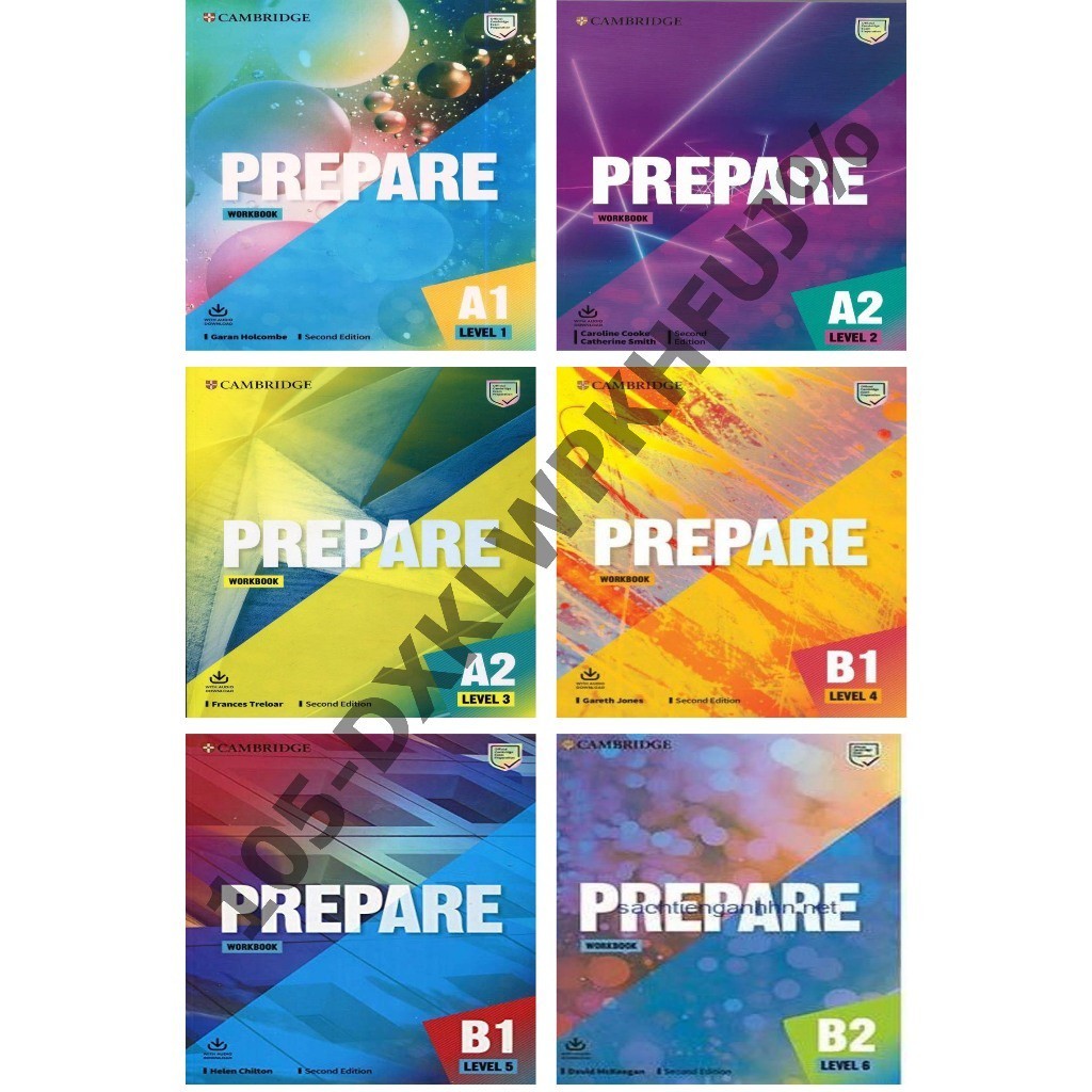 Black & White / Prepare Workbook A1 Level 1 / A2 Level 2 / A2 Level 3 / B1 Level 4 / B1 Level 5 / B2