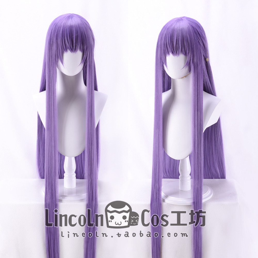 LINCOLN Fate/EXTRA CCC BB คอสเพลย์เสื้อสีม่วงเข้ม ทรงผมสียาวตรง