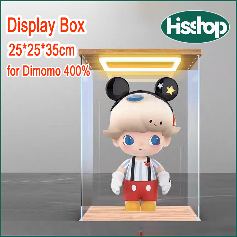 ดิมู กล่องโชว์ Dimoo 400%,กล่องโมเดล Dimoo 400%,โปร่งใส 25*25*35ซม เคสโชว์