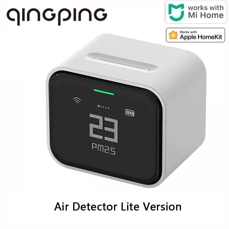 Qingping Air Detector Lite Retina Touch หน้าจอ IPS Mobile Touch Operation Mi Home PM2.5 Air Monitor 