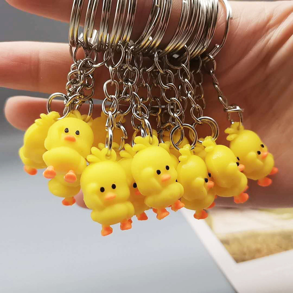 Hot Selling Gifts8cc Little Yellow Duck Mini Keychain Internet Celebrity Same Style Accessory2.5cm L