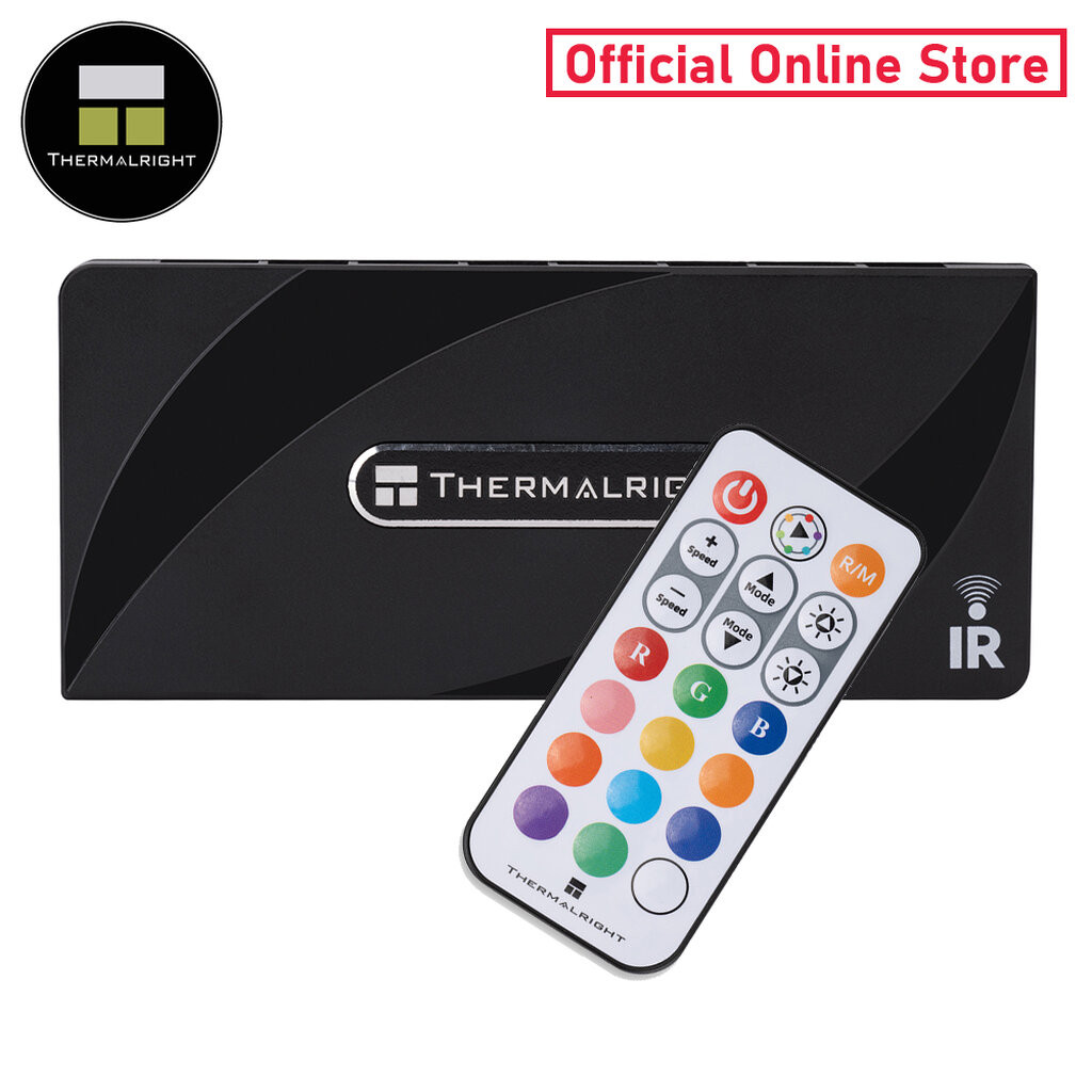 Thermalright IR Remote PWM FAN and A-RGB HUB 8 Ports (ฮับพัดลมและไฟ)