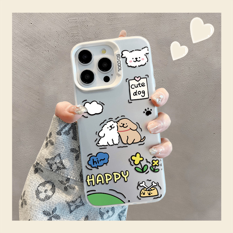 Stick Line Puppy สําหรับ Vivo Y17 Y12 Y12S Y30 Y7S Y50 Y100 S10 S10E V23E V23 V25 V27 V29 X60 X70 X8