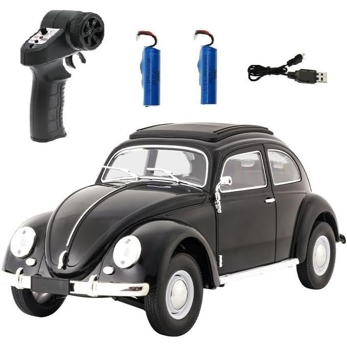 CXD D62 1/16 RC Drift Car Mini, 2.4G RWD Full-Proportional 1950 รีโมทคอนโทรลรถพร้อมไฟ LED, 2 แบตเตอร