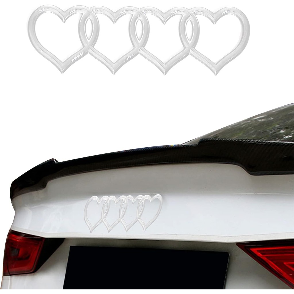 3D Badge Decal สติกเกอร์, Love Heart โลโก้ด้านหลังสัญลักษณ์,รถเปลี่ยน 3D สติกเกอร์,รถภายนอกสัญลักษณ์