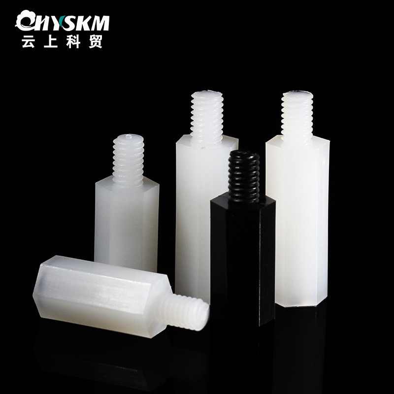M2.5 หกเหลี่ยม Single-Way Nylon Stud คอลัมน์แยกคอลัมน์พลาสติกคอลัมน์พลาสติกคอลัมน์สนับสนุน PC Board 