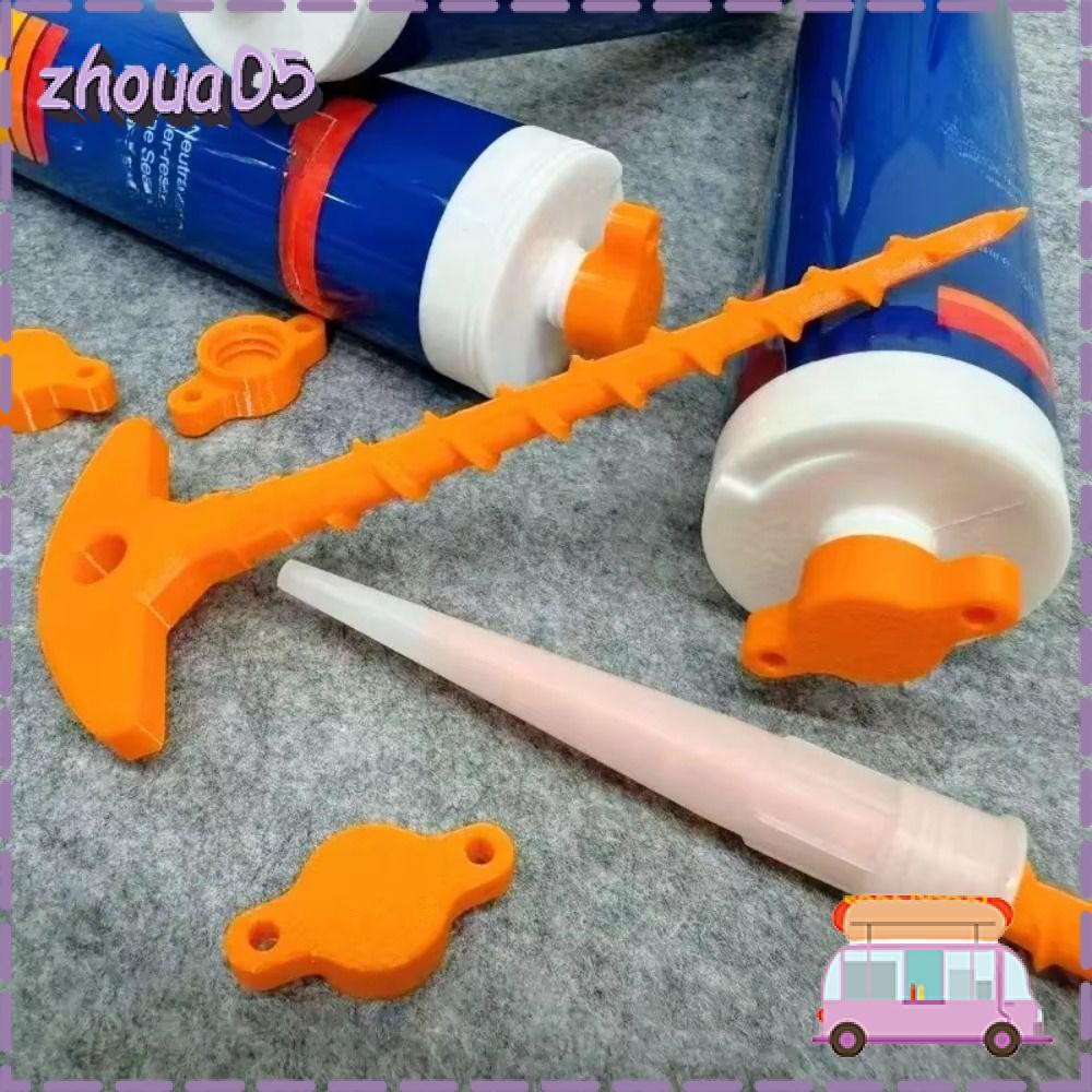 ZHOUA ปิดผนึกกาวแก้ว, Handy DIY เครื่องมือป้องกันการอบแห้ง Sealant หัวฉีดทําความสะอาด, พลาสติกแบบพกพาการพิมพ์ Sealant Cover Home