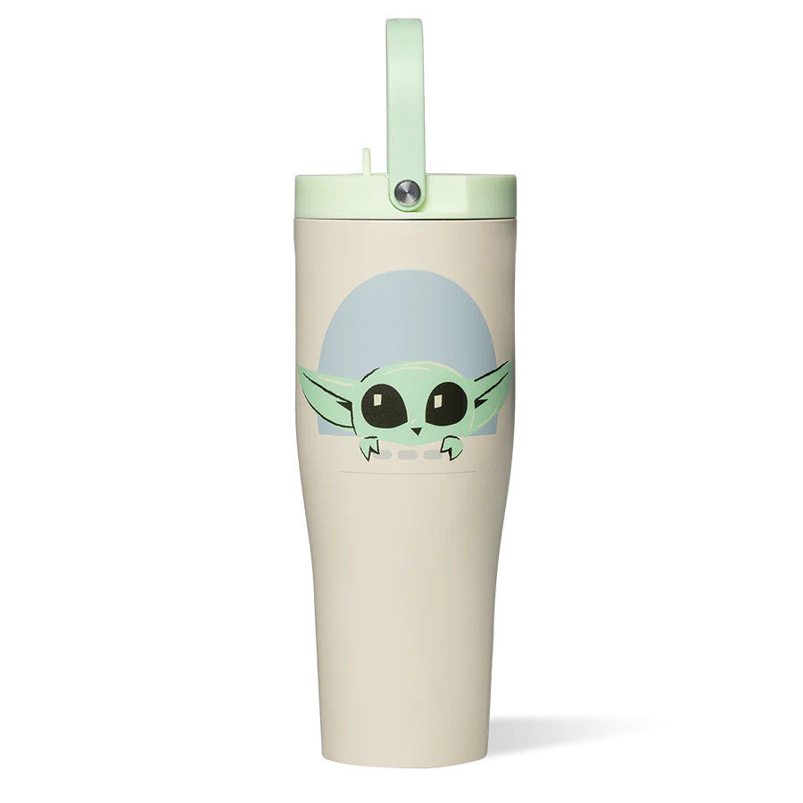 Corkcicle 30oz Go Cup XL Star Wars Collection | แก้วน้ําเดินทางแบบสามฉนวน | ฮอตแอนด์คูล | แกะสลักที่มีอยู่