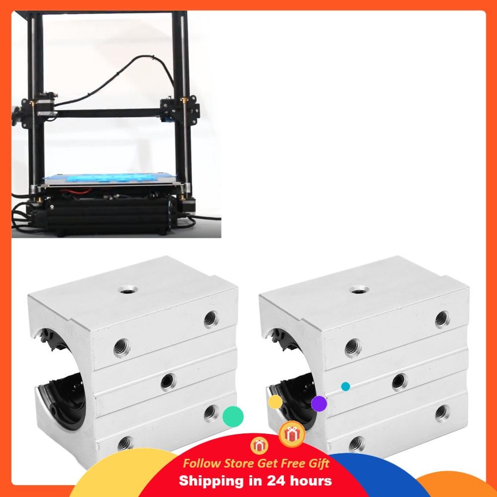 Supergoodsales Supergoodsales สวมบล็อกแบริ่งแบบเปิดโล่ง SBR25UU โลหะผสมอลูมิเนียมแรงเสียดทานต่ำสำหรั