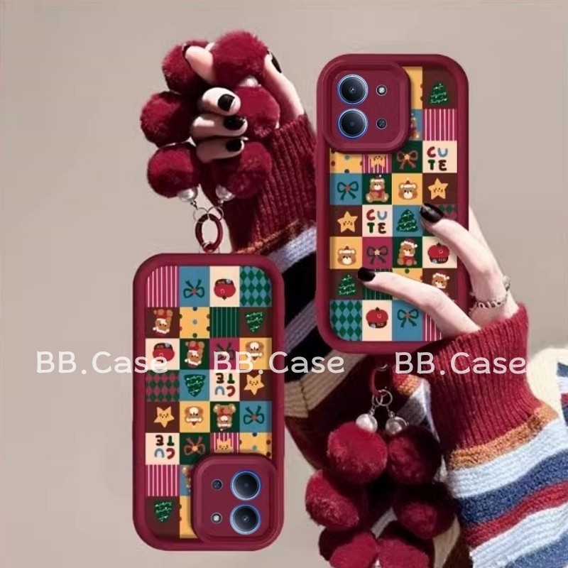 ปีใหม่ เคสโทรศัพท์ Phone Case OPPO A6 Pro OPPOA6 A5i Pro 4G 5G น่ารักการ์ตูนแฟชั่นสีแดงคริสต์มาสลายส