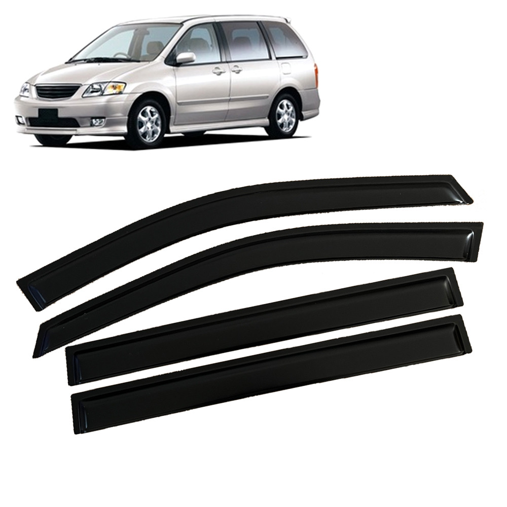 หน้าต่างVisorสําหรับMazda MPV LW 2000 2001 2002 2003 2004 2005 2006 2007 Wind Deflectors Rain Guards