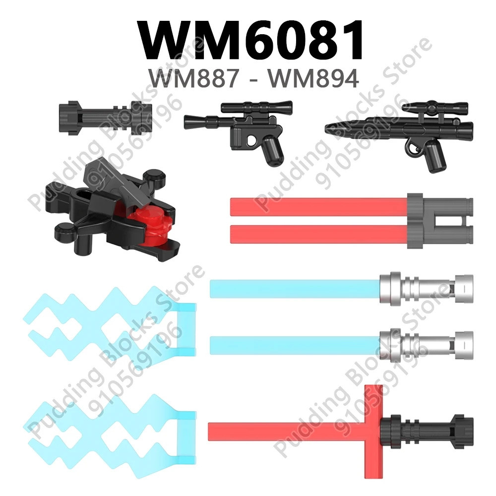 ใช้งานร่วมกับ Action Figure อะไหล่ Wm887 Wm888 Wm889 Wm890 Wm891 Wm892 Wm893 Wm894 Diy อิฐ Wm บล็อกอ