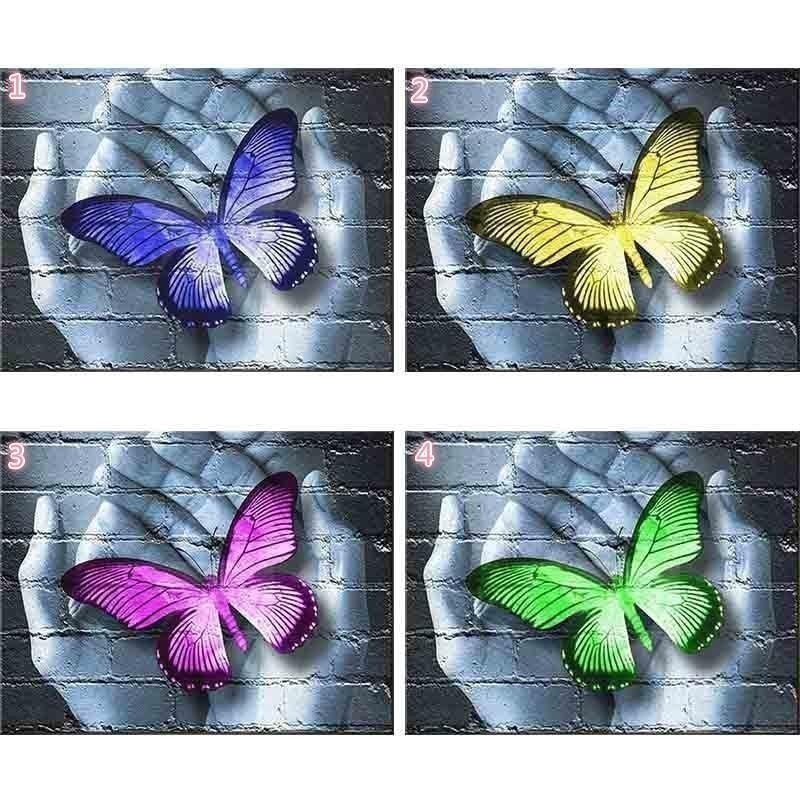 Bemular BD2 ภาพวาดเพชร 5D สัตว์ ผีเสื้อโมเสค อุปกรณ์ประดับบ้าน Q800 ZA1