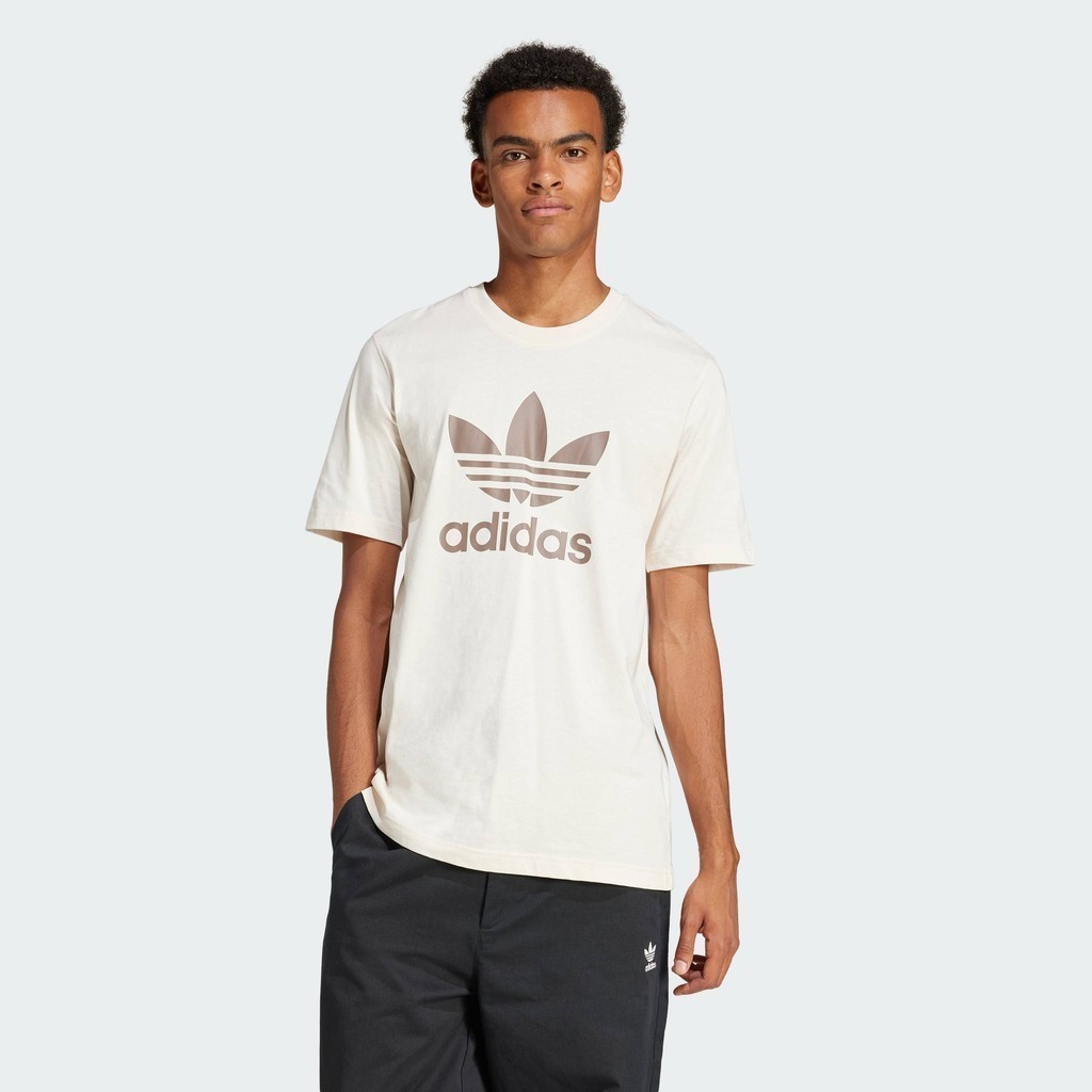 adidas Lifestyle Adicolor Trefoil Tee Men White JD0538