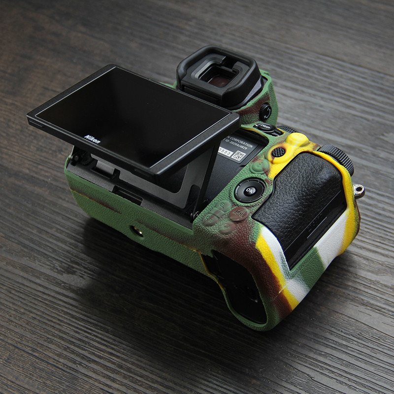 เหมาะสําหรับกล้อง nikon Z5 เคสซิลิโคนเคส nikon z5 เคสซิลิโคนลายลิ้นจี่ Z6ii Z7II รุ่นที่สอง Body Cas