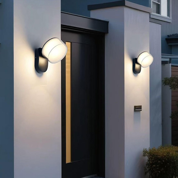 ไฟกิ่งภายนอก IP65 อะลูมิเนียมกันน้ำ LED สวน ตกแต่ง ไฟติดผนัง เหมาะสำหรับสวน ทางเท้า วิลล่า และระเบียง