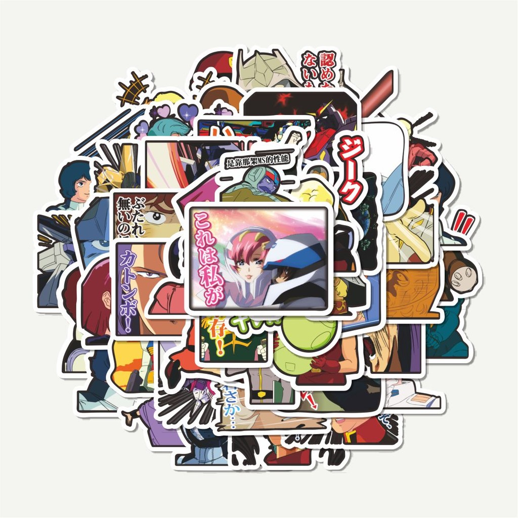 สติ๊กเกอร์แพ็คกันดั้ม Pilot Anime V1 สติ๊กเกอร์ | สติ๊กเกอร์ TUMBLR | สติ๊กเกอร์แล็ปท็อปสําหรับกระเป