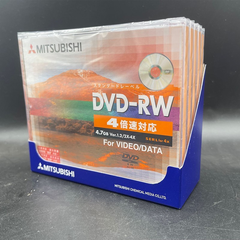 Mitsubishi DVD-RW 4.7 GB เขียนซ้ําได้การเขียนแผ่น DVD แผ่นเปล่าแผ่นเดี่ยว