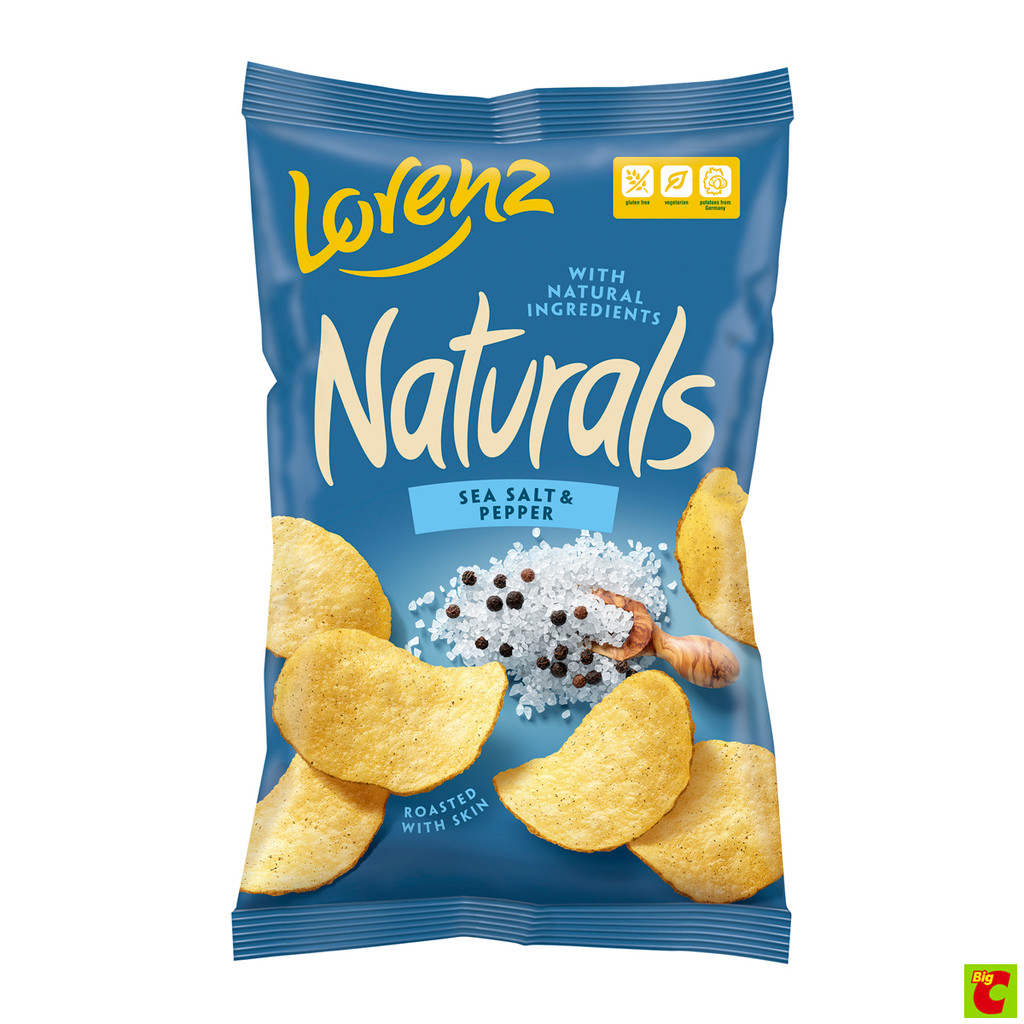 ลอเรนซ์ มันฝรั่งแผ่นเรียบทอดกรอบ รสเกลือและพริกไทย 100 ก.