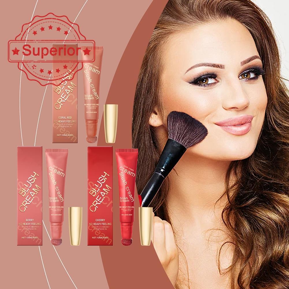 Glitter Cream Blush Facial Glitter Powder Blusher Naturally Shows Color L0y1