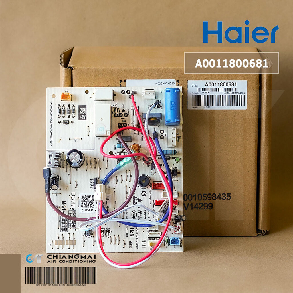 A0011800681 แผงวงจรแอร์ Haier แผงบอร์ดแอร์ไฮเออร์ แผงบอร์ดคอยล์เย็น รุ่น HSU-10VFB03T, HSU-13VFB03TF