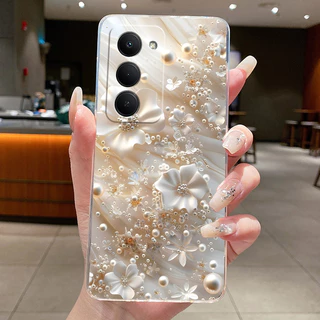 ออกแบบใหม่สําหรับ Redmi 15 5G กรณีหรูหราแฟชั่นผีเสื้อดอกไม้รูปแบบ Soft TPU ซิลิโคนฝาครอบโทรศัพท์สําหรับ Redmi15 5G กรณี