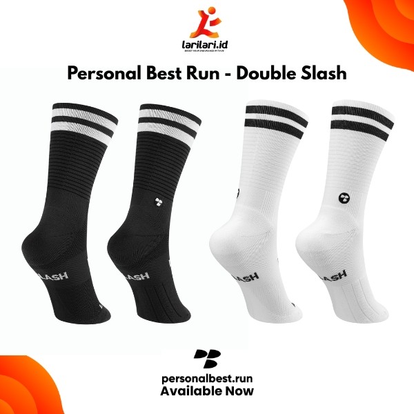 Personal Best Run - Performance Sock - ถุงเท้ากีฬา Double Slash