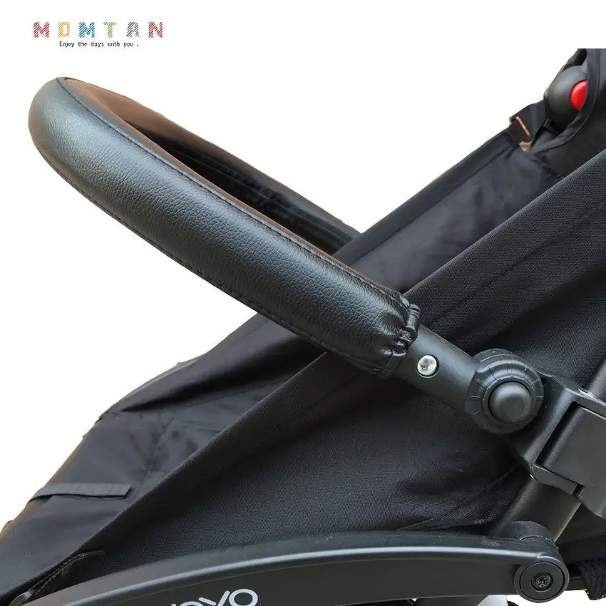 แม่ตัน® อุปกรณ์เสริมรถเข็นเด็กปรับหนังที่เท้าแขนกันชนบาร์สําหรับ Babyzen Yoyo Yoya Mountain Buggy Pr