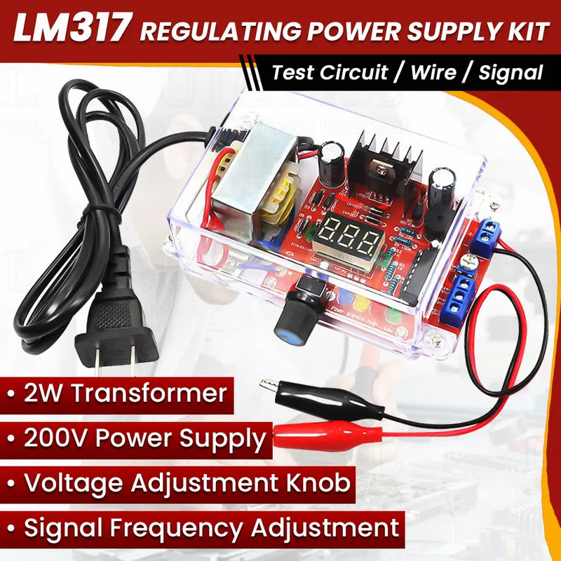 DIY ชุด LM317 แรงดันไฟฟ้าควบคุม 110V 220V ถึง 1.25V-12.5V Step-down โมดูลแหล่งจ่ายไฟ PCB บอร์ดชุดอิเ