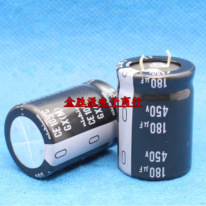 ญี่ปุ่น Nike Electrolytic Capacitor 450V180UF 25x35 180UF450V GX Series 105 องศาเดิม