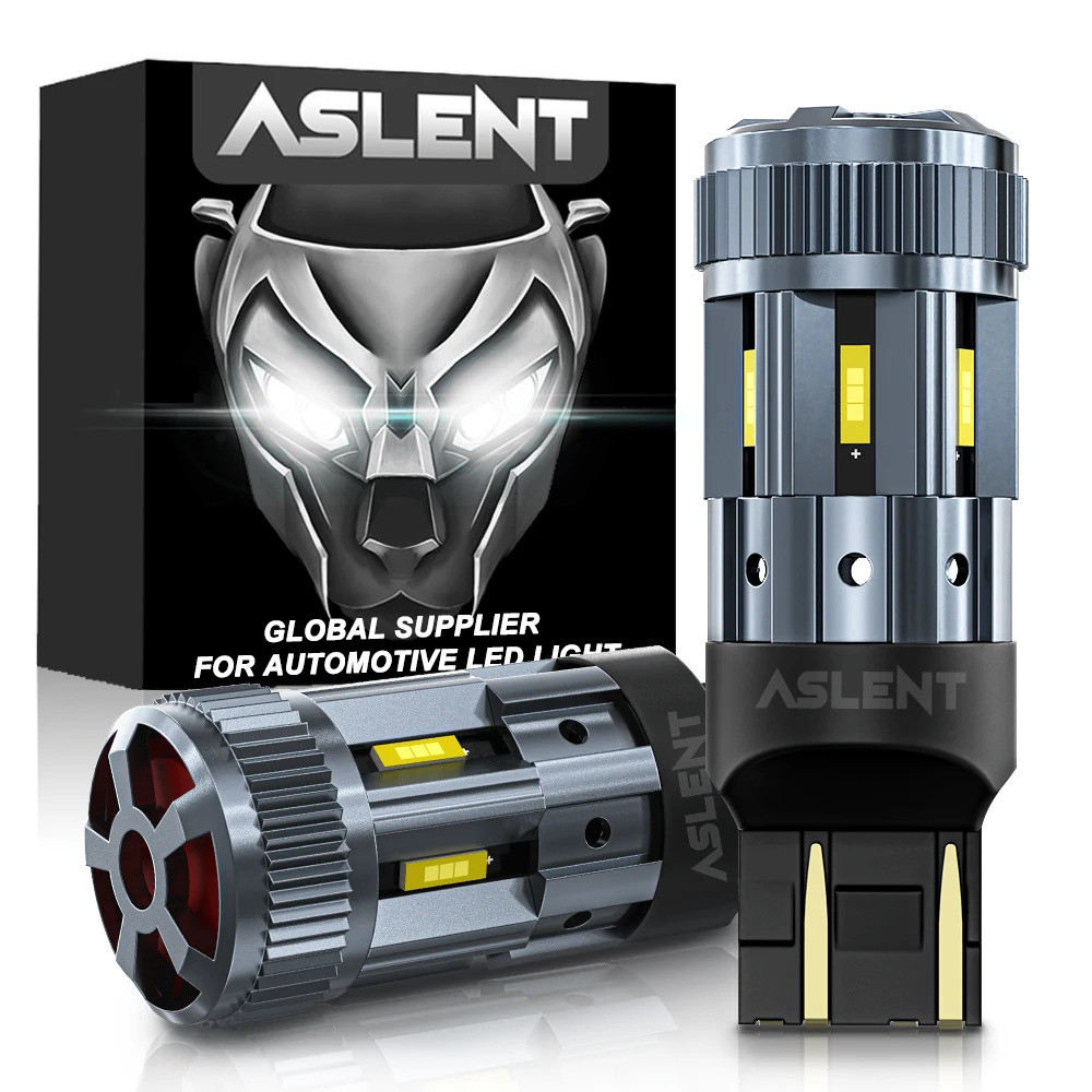 2pcs 7443 W21/5W T20 7440 W21W WY21W LED P21W P21/5W รถ 1860 พร้อมพัดลม Canbus ไฟเลี้ยวเบรคย้อนกลับไ