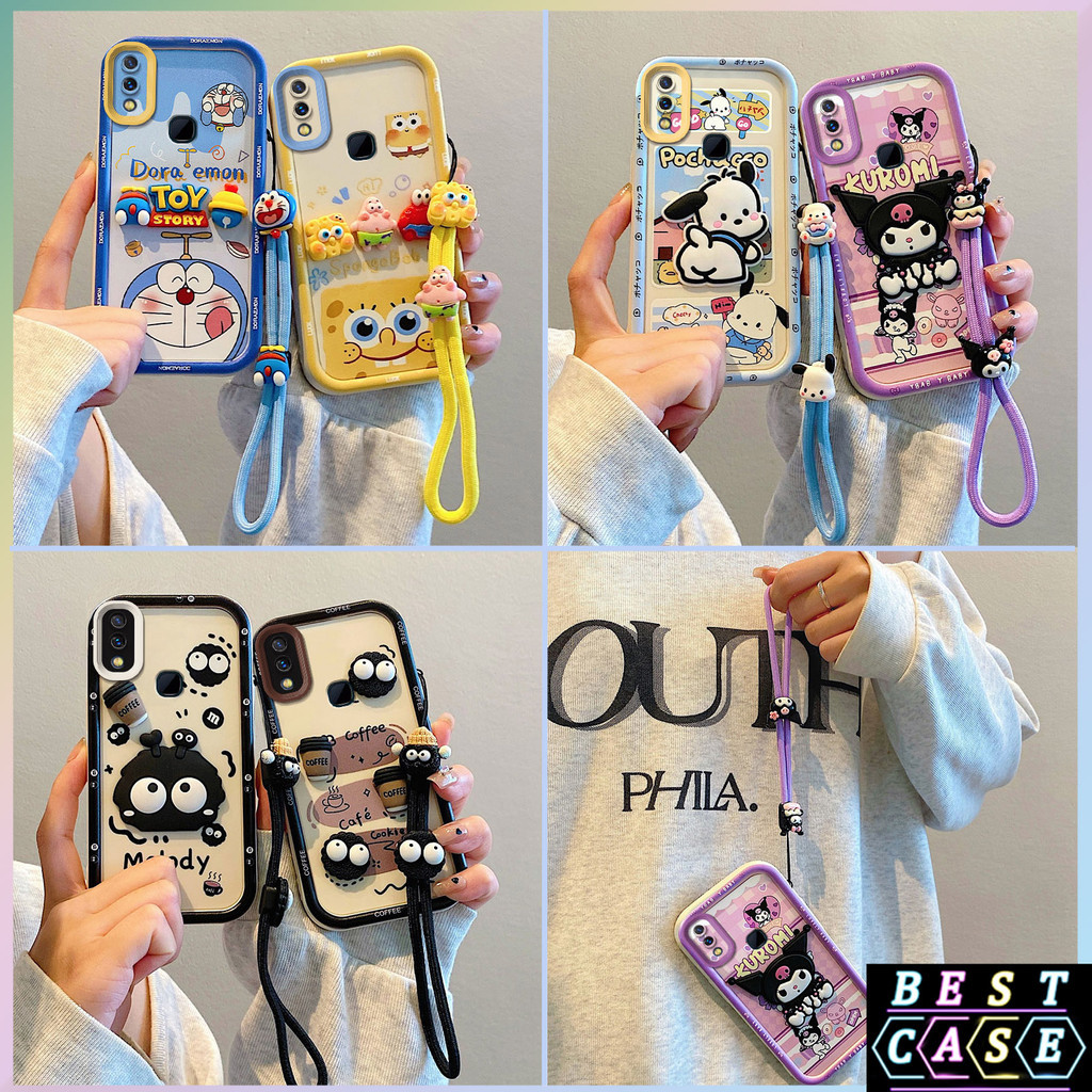 เคส Vivo V9 Vivo Y85 Vivo Y89 กรณี Vivo 1723 1726 1727 กรณีเข้ากันได้กับการ์ตูนเย็นสามมิติรูปตุ๊กตาก