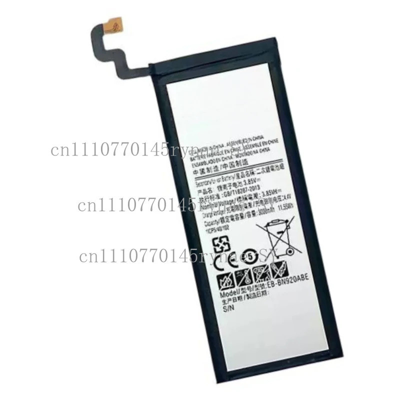 ยี่ห้อใหม่ EB-BN920ABE 3000mAh แบตเตอรี่สําหรับ Samsung Galaxy หมายเหตุ 5 Note5 N9200 N920T N920C N9
