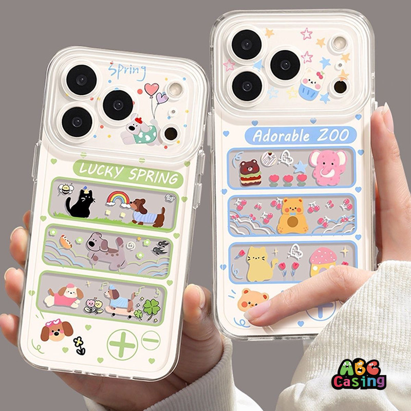 เคสโทรศัพท์การ์ตูนสัตว์น้อย เคสไอโฟน17AIR เหมาะสำหรับ IPhone X XR XSMAX15 PLUS 16 17 14 13 12 11 Pro Max