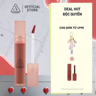 Son Kem Lì 3CE Blur Water Tint Mịn Môi Mờ Ảo, Không Lem, Lâu Trôi, Che Phủ Rãnh Môi, Bền Màu, Nhẹ Môi