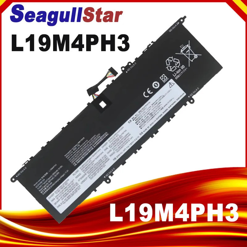 L19M4PH3 L19D4PH3 L19C4PH3 แบตเตอรี่แล็ปท็อปสําหรับ Lenovo YOGA SLIM 7 PRO 14ACH5,14IAH7,14IAP7 14IH